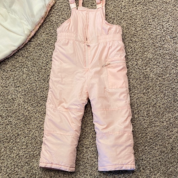 Carter's Light Pink cheat print jacket and snow bib. - Picture 3 of 5